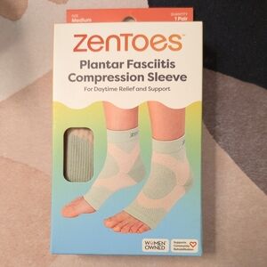 Zentoes Plantar Fasciitis Compression Sleeve - Size Medium - 1 Pair